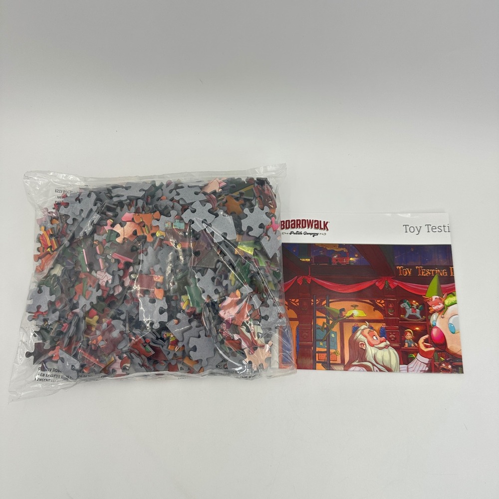 Boardwalk Puzzle Co Toy Testing Dept 500pc Holiday Art Olivia Hunter Sealed NEW - Picture 7 of 7